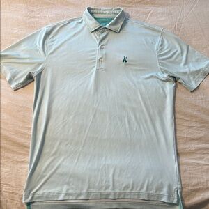johnnie-O green golf polo shirt with logo